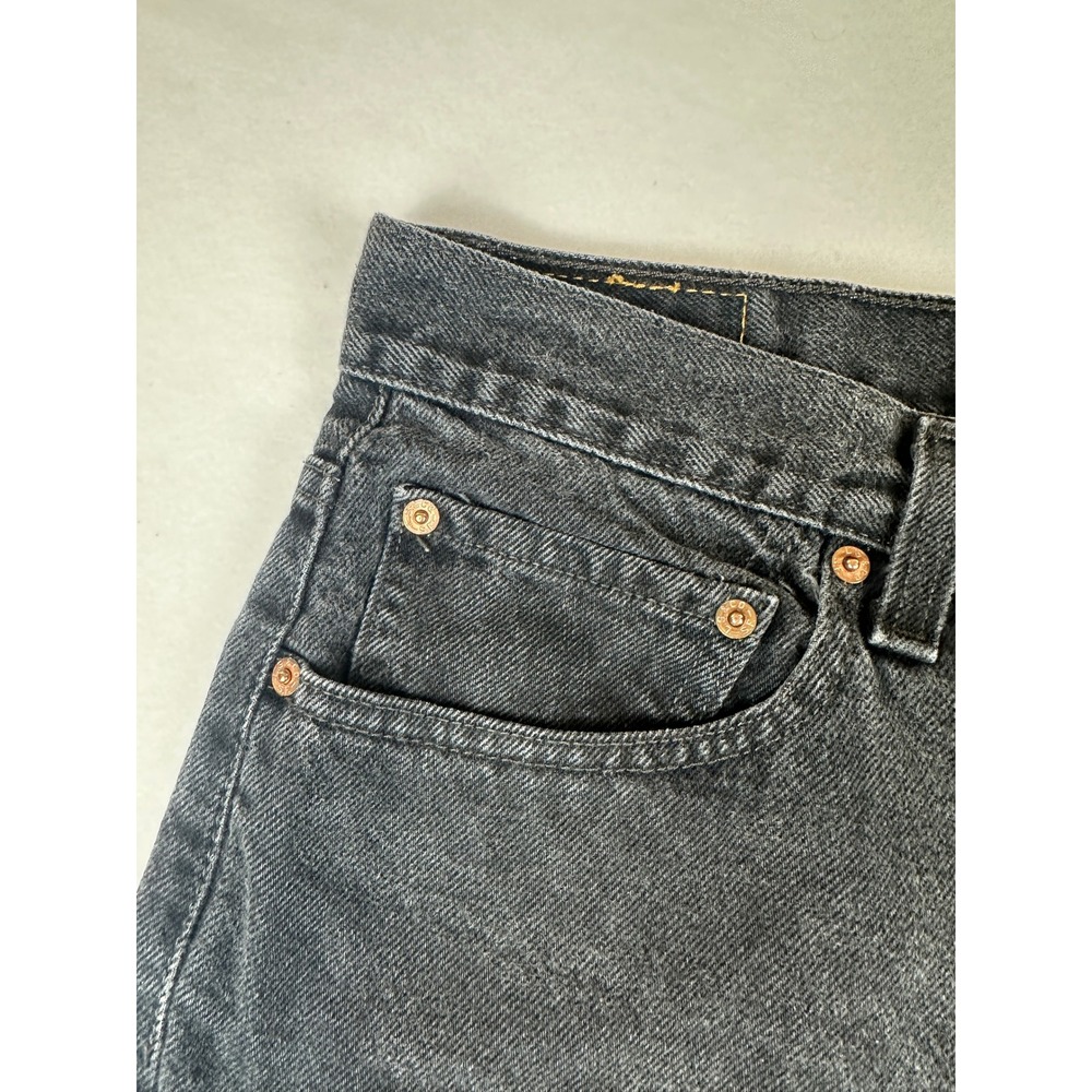 Levis 550 Relaxed Fit Jeans Mens 35x30 Faded Black Denim Straight Leg Pants - Picture 6 of 15